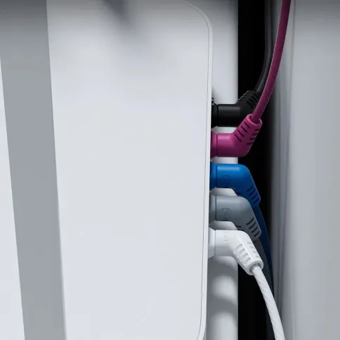 Патч-корд Vention прямой UTP cat.6a, RJ45 угол 90 - 0,5м. Белый фото 2