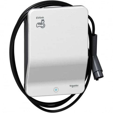 Умная зарядная станция EVLINK 7 кВт с кабелем Type 1 и RFID фото 1