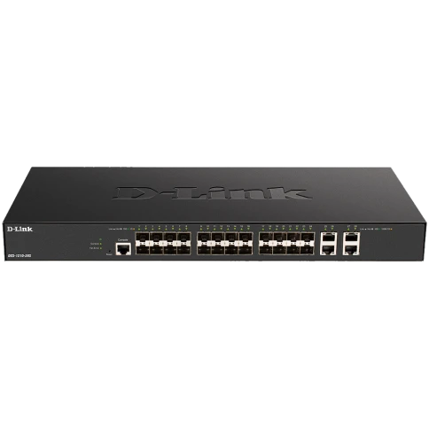 Коммутатор/ DXS-1210-28S Smart L2+ Switch 24x10GBase-X SFP+, 4x10GBase-T, CLI, RJ45... фото 1