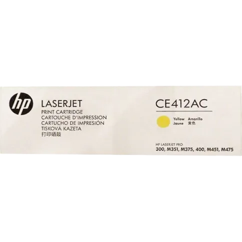 HP 305A Yellow LaserJet Contract Toner Cartridge (CE412AC) фото 1