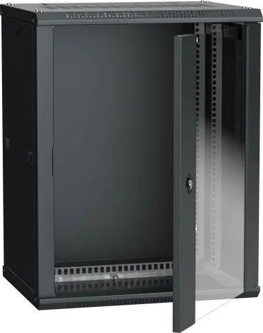 Шкаф LINEA W 15U 600x450 мм дверь стекло, RAL9005 фото 2