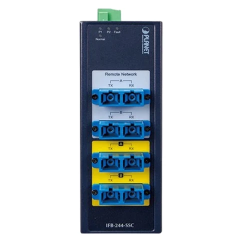 промышленный коммутатор/ PLANET IFB-244-SSC Industrial 2-channel Optical Fiber Bypass Switch... фото 2