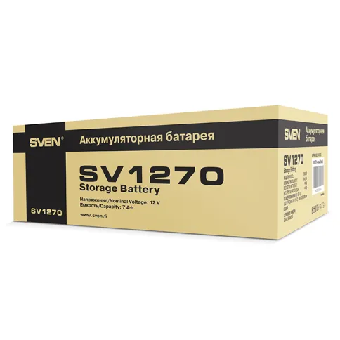 Батарея SVEN SV 1270 (12V 7Ah), напряжение 12В, емкость 7А*ч, макс. то фото 5