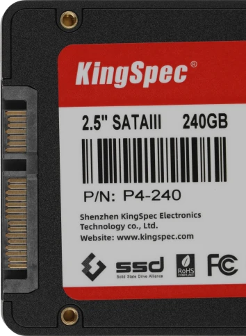 Твердотельный накопитель Kingspec SATA-III 240GB P4-240 2.5" [P4-240] фото 5