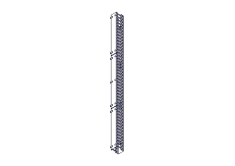 Systeme Electric vertical cable manager, Excelente series, plastic fin фото 9