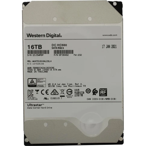 Жесткий диск/ HDD WD/HGST SATA Server 16Tb Ultrastar DC HC550 7200 6Gb фото 2