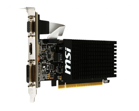Видеокарта/ VGA MSI NVIDIA GeForce GT 710 2GB, DDR3/64-bit, PCIe 2.0, фото 3