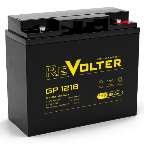 Аккумуляторная батарея Revolter GP 12В 18Ач фото 1