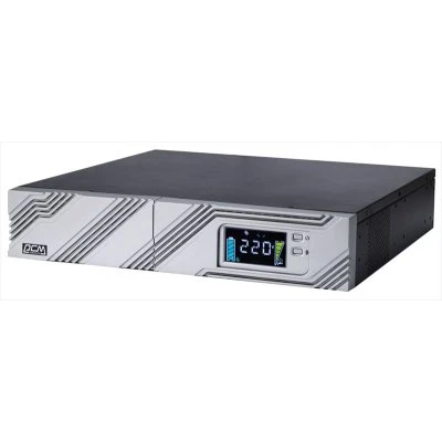 ИБП Smart King Pro+ SRT-3000A LCD, линейно-интерактивный, 3000ВА, 2700Вт, LCD, Rack/Tower, 8 розеток IEC320 C13 и 1 розетка C19 с резервным питанием, USB, RS-232, слот под SNMP карту, EPO, защита RJ45, ШхГхВ 428х669х84мм., вес 36.8кг./ UPS POWERCOM SRT-30 фото 1