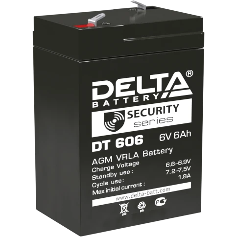 Батарея DELTA серия DT, DT 606, напряжение 6В, емкость 6Ач... фото 1
