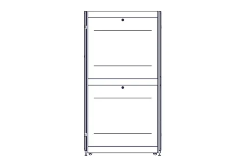 Шкаф Systeme Electric, серия Uniprom, 48U-600/1200, боковые панели 4шт фото 5