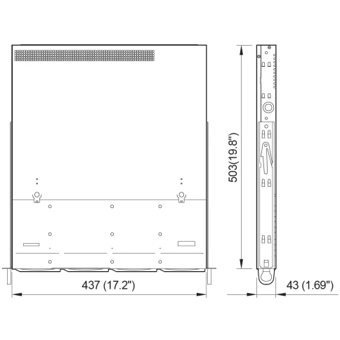 Серверный корпус/ 1U chassis; Mini-ITX, Micro-ATX, ATX MBs; 4 x 3.5" S фото 5