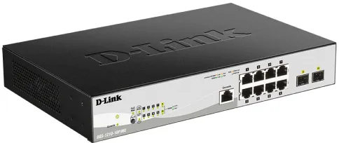 Коммутатор/ DGS-1210-10P/ME/B Managed L2 Metro Ethernet Switch 8x1000B фото 2