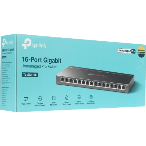 Коммутатор/ 16-Port Gigabit Easy Smart Switch, 16 Gigabit RJ45 Ports, Desktop Steel Case, MTU/Port/Tag-based VLAN, QoS, IGMP Snooping, Web/Utility Management фото 6