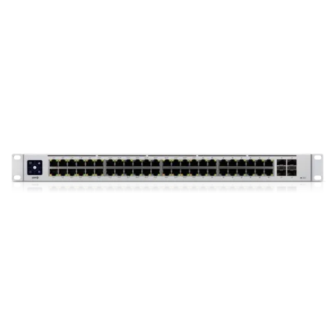 Коммутатор/ 48-port, Layer 2 PoE switch with a silent, fanless cooling фото 4
