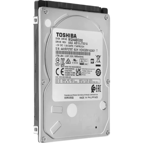 Жесткий диск/ HDD Toshiba SATA 2TB 2.5" 6.0 Gbit/s 5400... фото 4