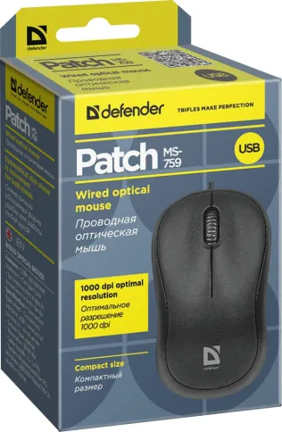 Defender Patch MS-759 черный фото 4