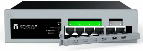 Коммутатор/ Неуправляемый PoE коммутатор Gigabit Ethernet, 4 PoE+ порт фото 8