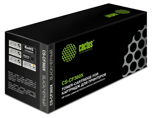 Картридж лазерный Cactus CS-CF360X CF360X черный (12500стр.) для HP фото 3