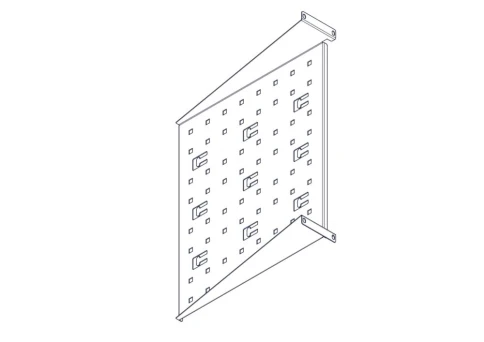 Фиксированная полка Systeme Electric, серия Uniprom, 2U, 450мм, до 15к фото 5