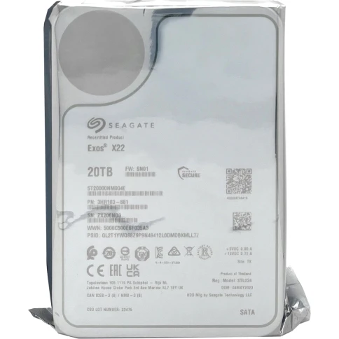 Жесткий диск/ HDD Seagate SATA3 20Tb Exos X22 7200 RPM 512Mb 1 year wa фото 8