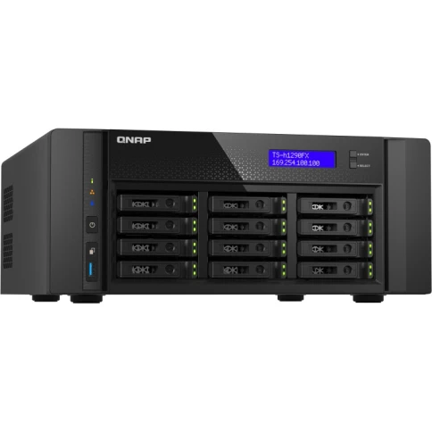 Сетевое хранилище без дисков/ Enterprise QNAP TS-h1290FX-7302P-128G12- фото 2