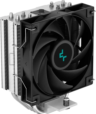 Кулер Deepcool AG400 Soc-AM5/AM4/1200/1700/1851 серебристый/черный 4-pin 18-31.6dB Al+Cu 220W 614gr... фото 1