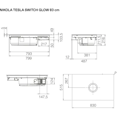 Elica NIKOLATESLA SWITCH GLOW EVO BL/A/83-PRF0196335 фото 3