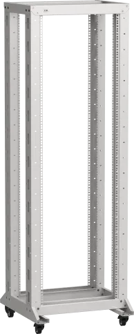 ITK LINEA F Стойка 2-рамная на рол. 20U 600х600мм серая фото 1