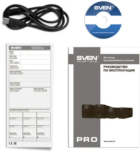 ИБП SVEN Pro 1500 (LCD, USB), линейно-интерактивный, автоматический ст фото 4