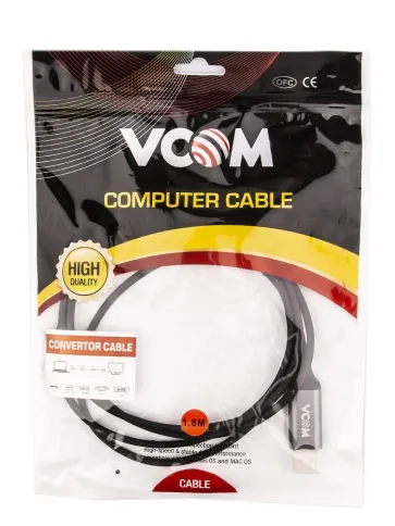 VCOM USB 3.2 Type-C (m) - DisplayPort (m) фото 2