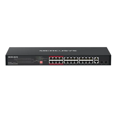Коммутатор/ 24-Port 10/100Mbps + 2-Port Gigabit Rackmount Switch with фото 1