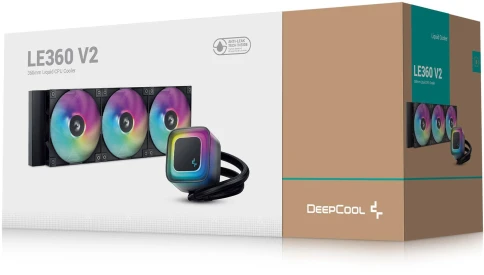 Система водяного охлаждения Deepcool LE360 V2 ARGB Soc-AM5/AM4/1200/1700/1851 черный 4-pin... фото 6