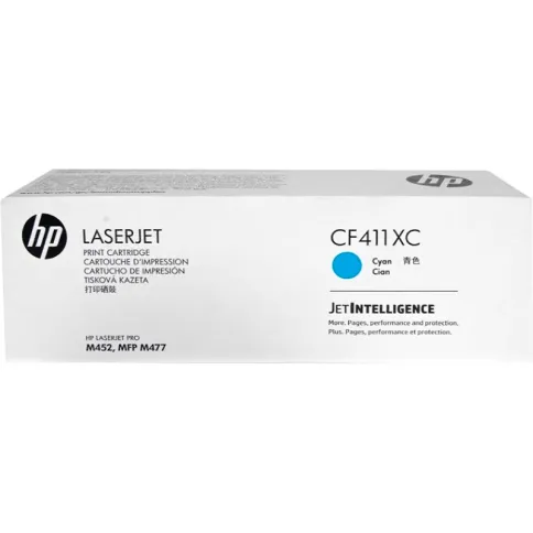 HP 410X Cyan LaserJet Contract Toner Cartridge (CF411XC) фото 2