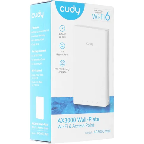 Точка доступа/ AX3000 Dual Band Wi-Fi 6 Wall Plate Access Point, Chips фото 6