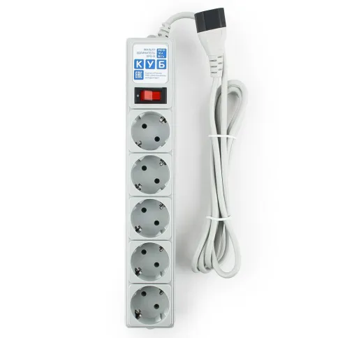 Фильтр-удлинитель Power Cube 1.9 м д/подкл. к UPS (С14), 5 розеток (се фото 2
