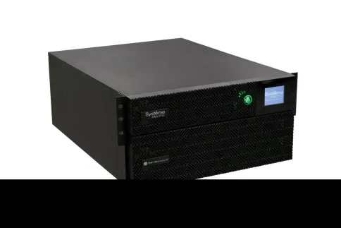 Systeme Electric Smart-Save Online SRT 6000 ВА, конвертируемый форм-фактор 5U, 230 В, 1:1, клеммный вход/выход, 6 розеток IEC C13 и 4 розетки  IEC C19,  SmartSlot, LCD, USB HID, SNMP карта, версия с возможностью увеличения времени автономии. фото 2