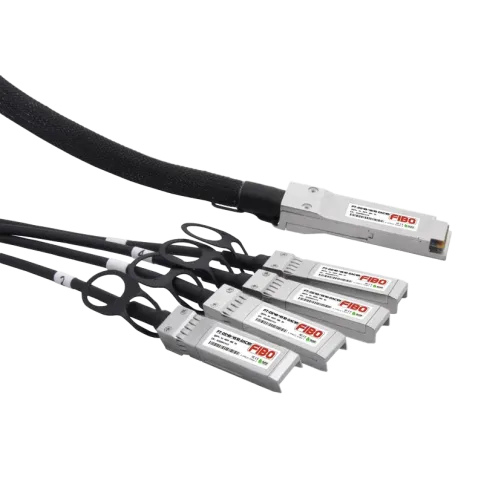 Кабель/ FIBO FT-Q40-4S10-DAC1m QSFP+ to 4SFP+ DAC модуль, медный кабел фото 1
