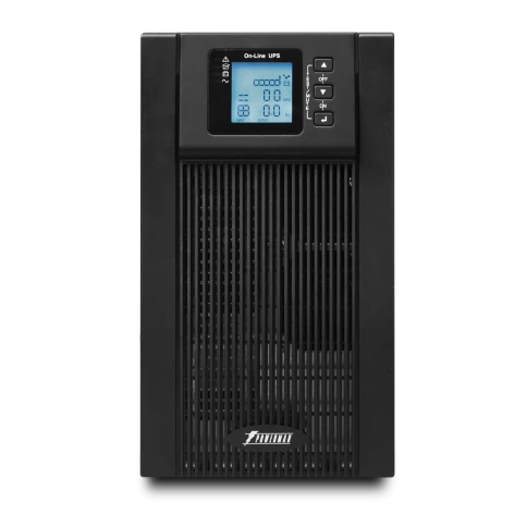ИБП POWERMAN Online 3000, LCD, двойного преобразования, 3000ВА, 2700Вт, 3 евророзетки с резервным питанием, USB, RS232, слот SNMP, разъем EPO, батарея 12В 9Ач 6 шт., 285 х 445 х 570 мм., 28.6 кг./ UPS POWERMAN Online 3000, LCD, dual conversion, 3000VA, 27 фото 1