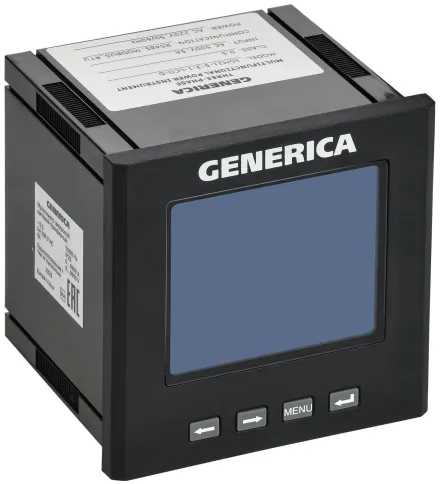 Мультиметр цифр. щит. 3-ф. RS-485 96х96 LCD GENERICA фото 2