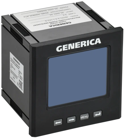 Мультиметр цифр. щит. 3-ф. RS-485 96х96 LCD GENERICA фото 2