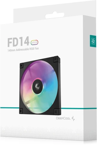 Вентилятор для корпуса Deepcool FD14 ARGB 140х140x25 черный 4-pin 25.6дБ... фото 9