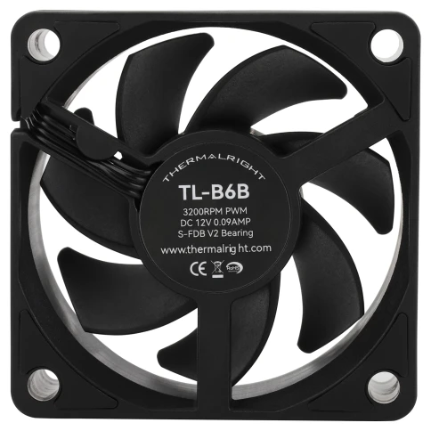 Кулер для корпуса/ Case Cooler Thermalright TL-B6B (60x60x25mm, 4-pin PWM,... фото 6