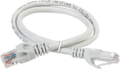 ITK RJ45(m) - RJ45(m) Cat. 5e U/UTP PVC 1м серый фото 1