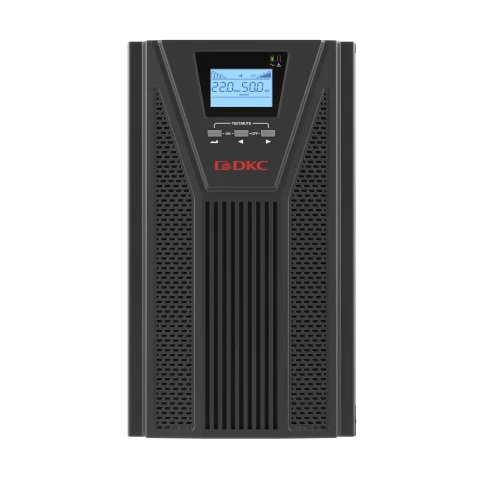 Онлайн ИБП ДКС серии Small Tower, 3000 ВА/2700 Вт, клеммы, EPO, USB, RS- 232, RJ45,  з/у 1А, 8 x 7 Ач фото 4