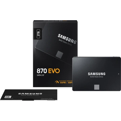Твердотельный накопитель/ Samsung SSD 870 EVO, 2000GB, 2.5" 7mm, SATA3 фото 8