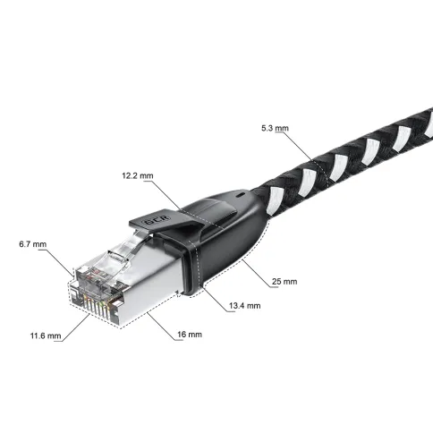 Greenconnect RJ45(m) - RJ45(m) Cat. 6 15м черно-белый фото 7