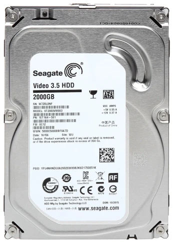 Жесткий диск/ RECERTIFIED HDD Seagate SATA3 2Tb Video 5900 RPM 64Mb 1 фото 2