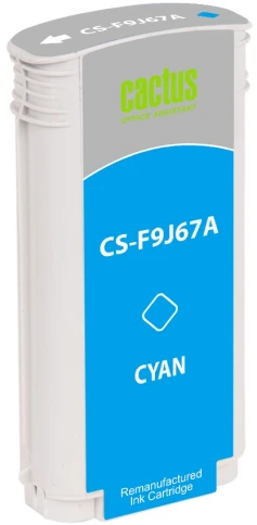 Картридж струйный Cactus CS-F9J67A 728XL голубой (130мл) для HP DJ фото 2