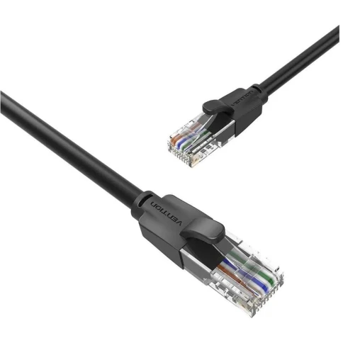 Патч-корд Vention прямой UTP cat.6, RJ45 - 10м. Черный фото 5